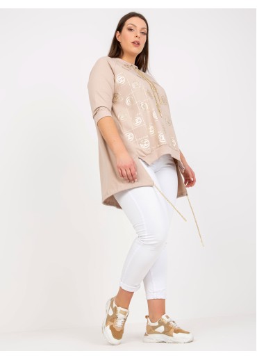 Béžovo hnedá tunika
