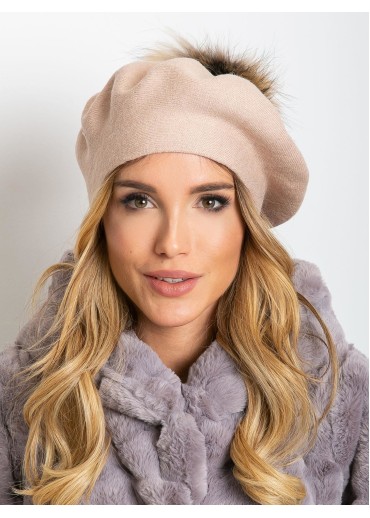 Ružová čiapka - baretka