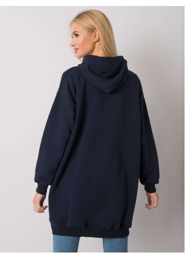 Modrá predĺžená ONE SIZE mikina