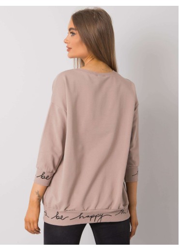 Béžovo hnedá mikina