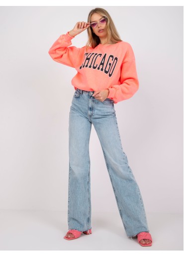 Ružová oversize mikina