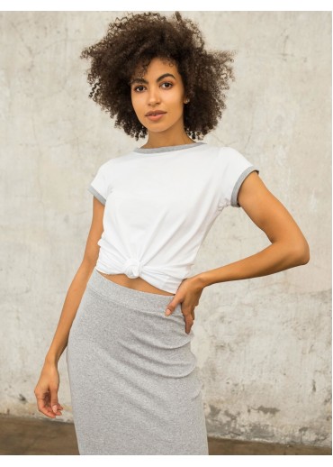 Svetlosivé basic tričko