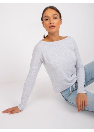 Svetlosivé tričko s dlhým rukávom