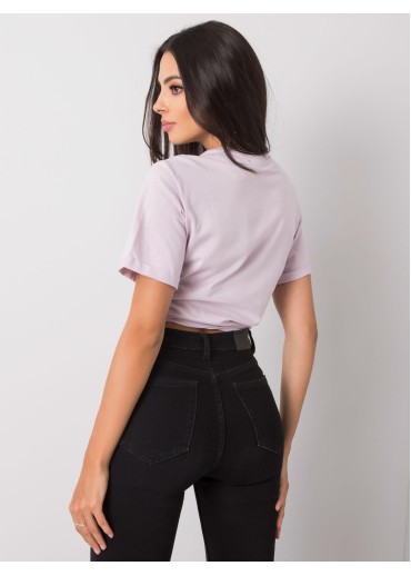 Fialové bavlnené tričko