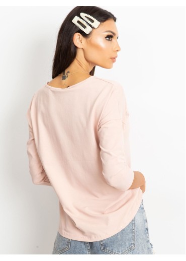 Púdrovo ružové basic tričko