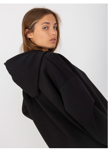 Čierna oversize mikina