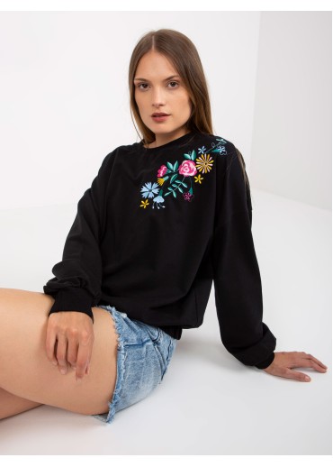 Čierna mikina s potlačou