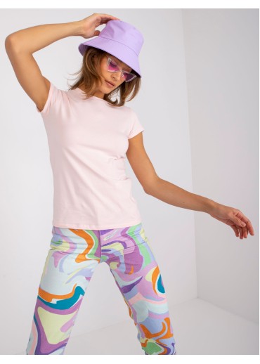 Púdrovo ružové basic tričko