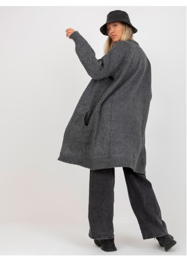 Tmavosivý kardigán