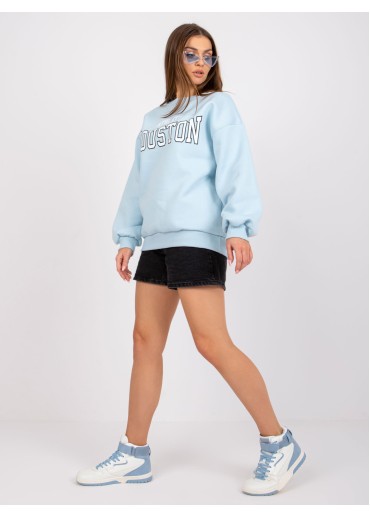 Svetlomodrá basic mikina