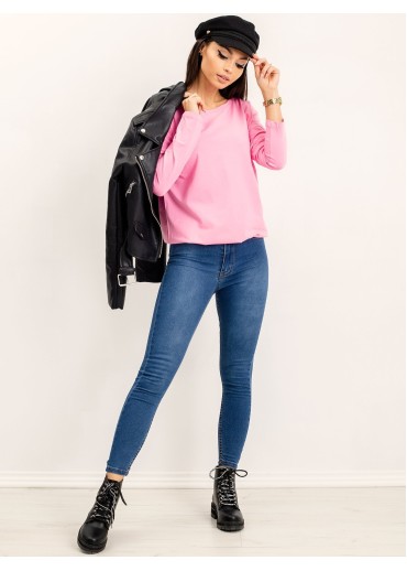 Ružové tričko s dlhým rukávom