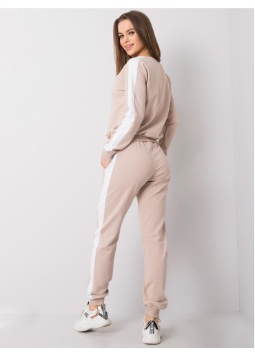 Béžovo hnedá tepláková súprava