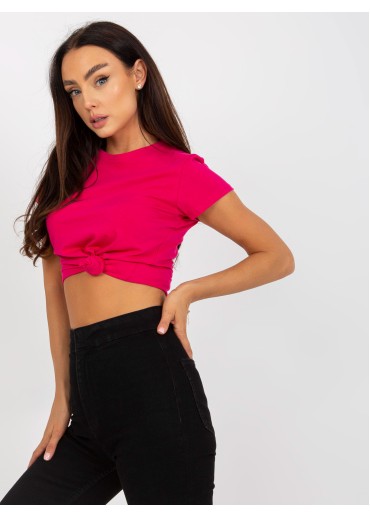 Fuchsiovo ružové basic tričko