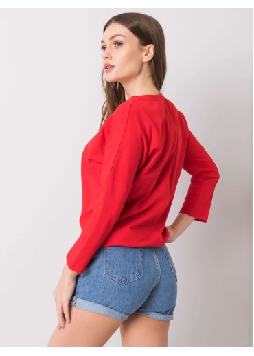 Červené tričko s potlačou