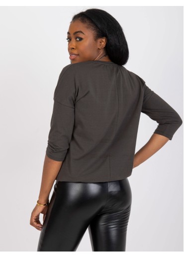 Khaki zelené elegantné tričko