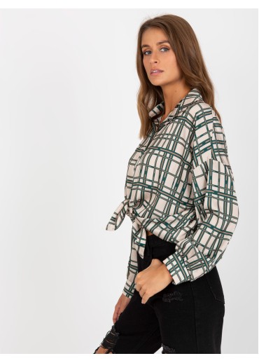 Béžovo hnedá blúzka