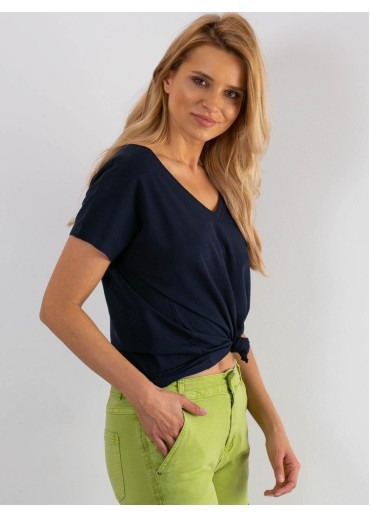 Modré basic tričko