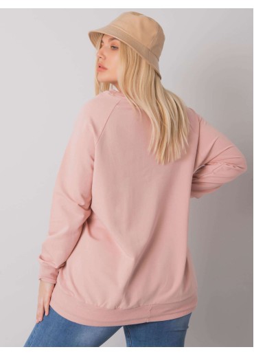 Tmavopúdrovo ružová one size basic mikina