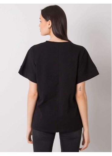 Čierne basic tričko s potlačou