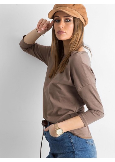 Hnedé basic tričko