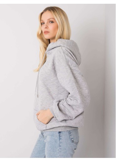 Sivá mikina s kapucňou