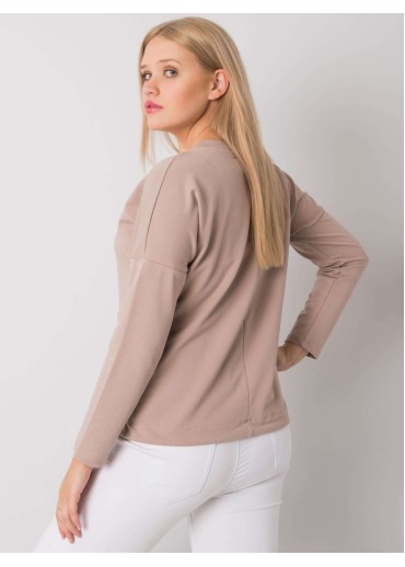 Béžovo hnedé one size tričko