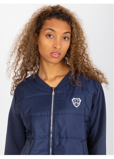 Modrá mikina na zips