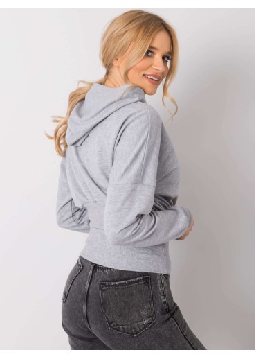 Sivá mikina s kapucňou