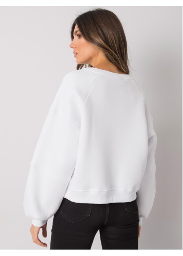 Biela crop top mikina