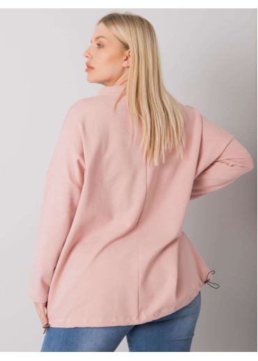 Tmavopúdrovo ružová mikina