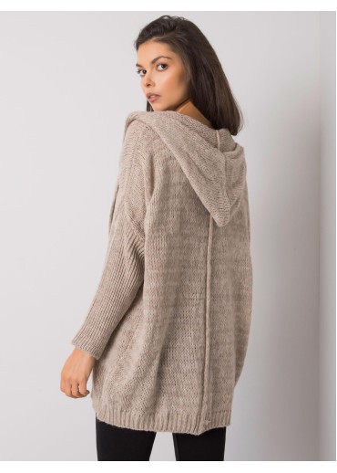 Béžovo hnedý sveter