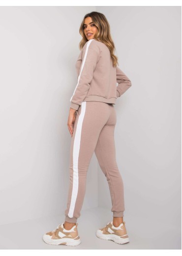 Béžovo hnedá tepláková súprava