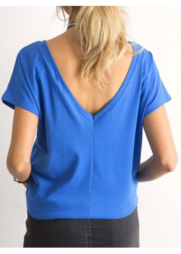 Svetlomodré bavlnené tričko