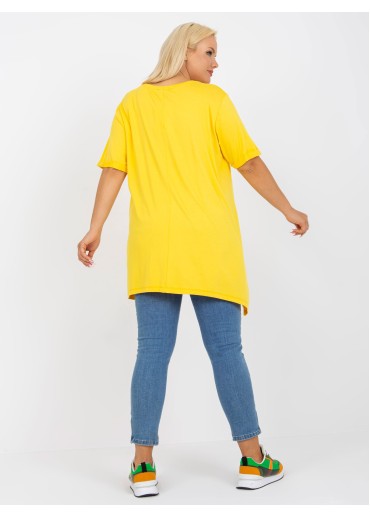 Žltá tričková tunika