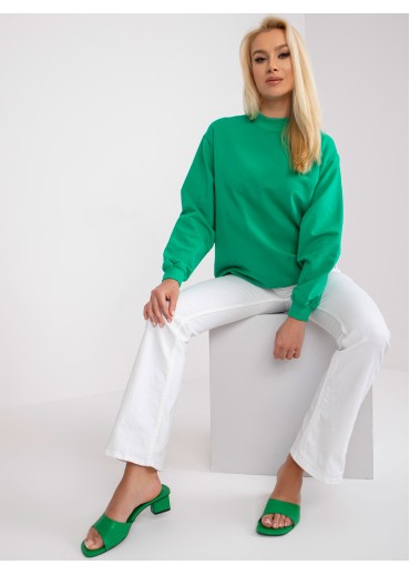 Tmavozelená basic mikina