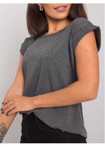 Tmavosivé basic tričko