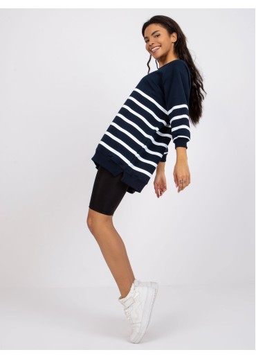 Modrá dámska mikina