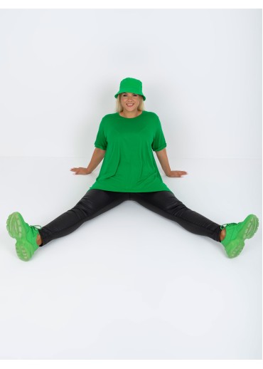 Zelená tričková tunika