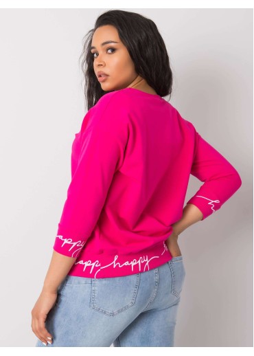 Fuchsiovo ružová mikina