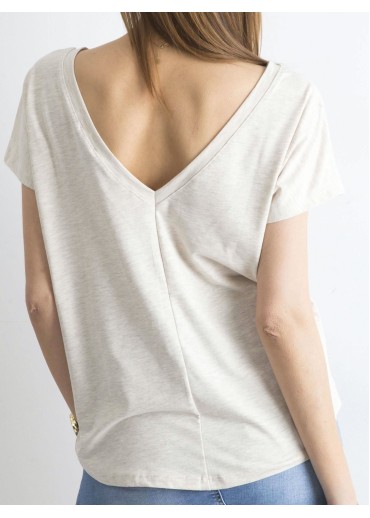 Béžovo hnedé tričko