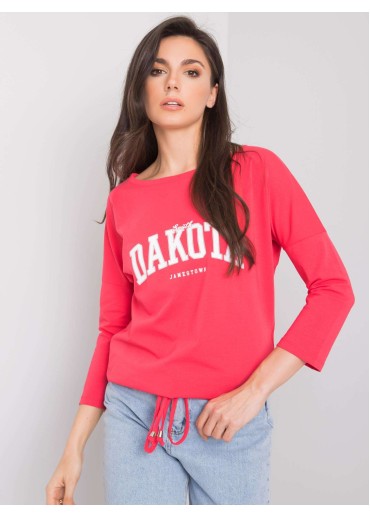 Koralovo ružové tričko s 3/4 rukávom
