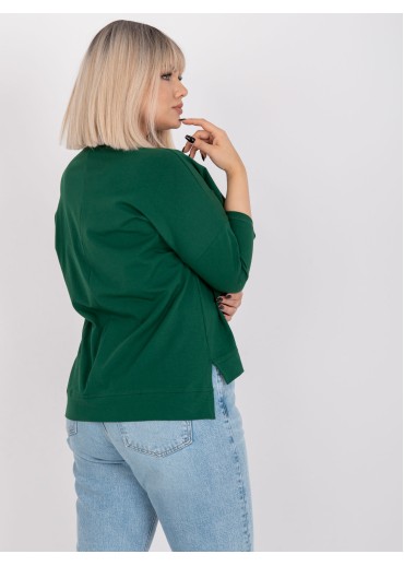 Tmavozelené tričko s potlačou