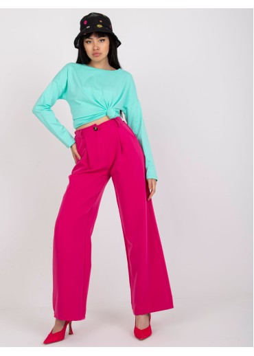 Mätovo zelené basic tričko s dlhým rukávom