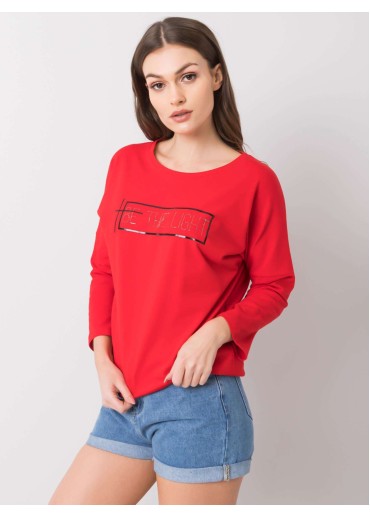 Červené tričko s potlačou