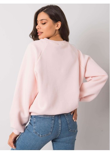 Púdrovo ružová mikina