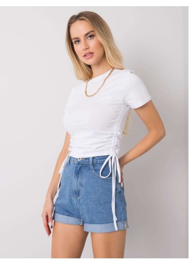 Biele crop top tričko