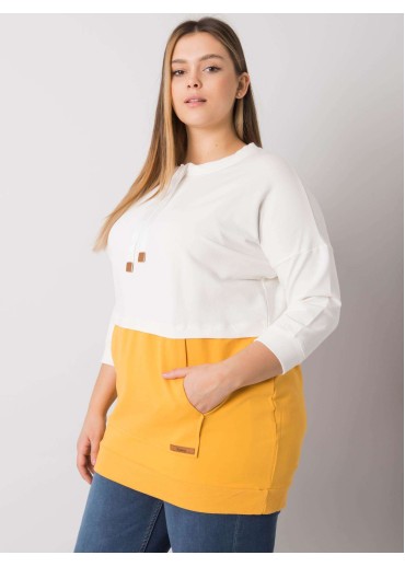 Žltá bavlnená tunika