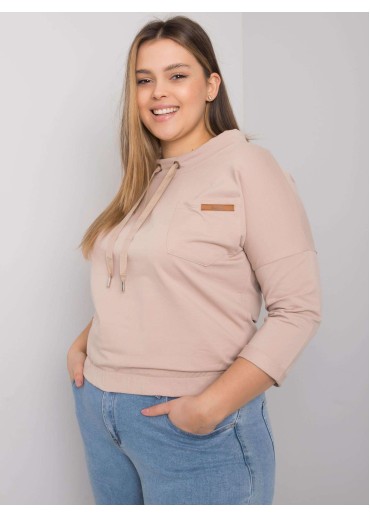 Béžovo hnedá mikina