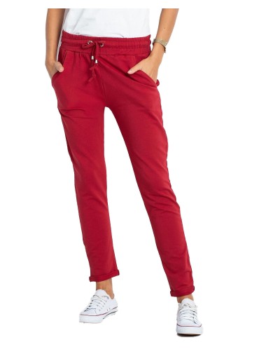 Bordovo červené tepláky