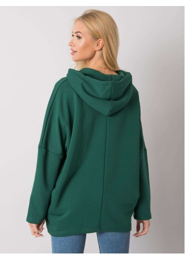 Zelená mikina s kapucňou